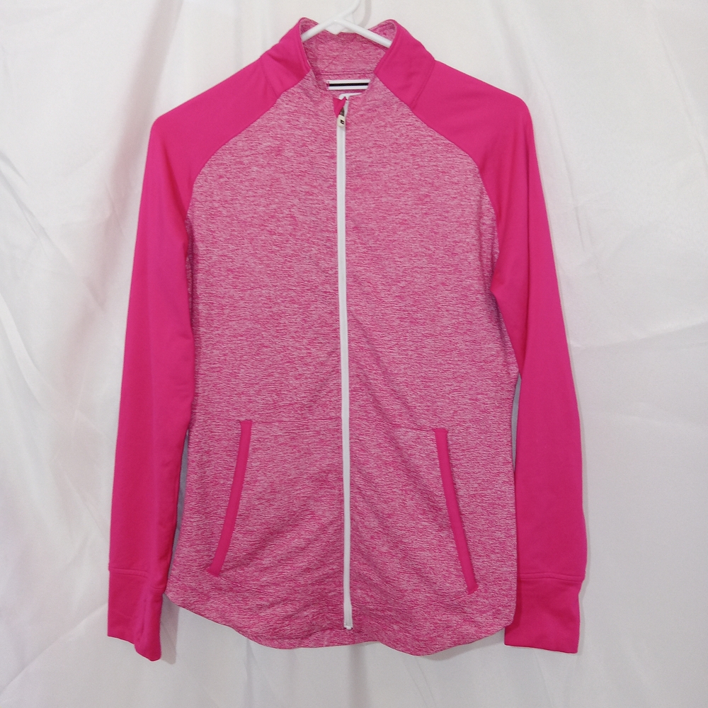 FootJoy Pink Women's Golf Jacket Brushed Berry Chill With Thumbholes Size Small